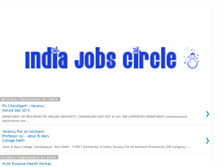 Tablet Screenshot of indiajobscircle.com